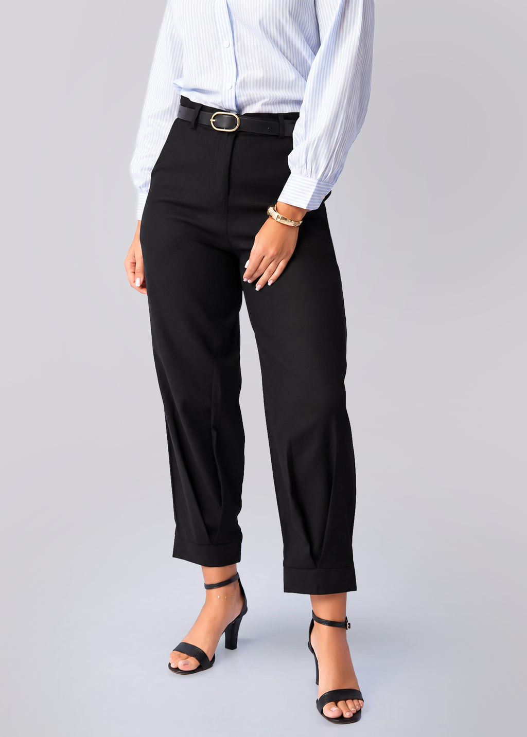 P021 | Bottom Pleated Linen Pant