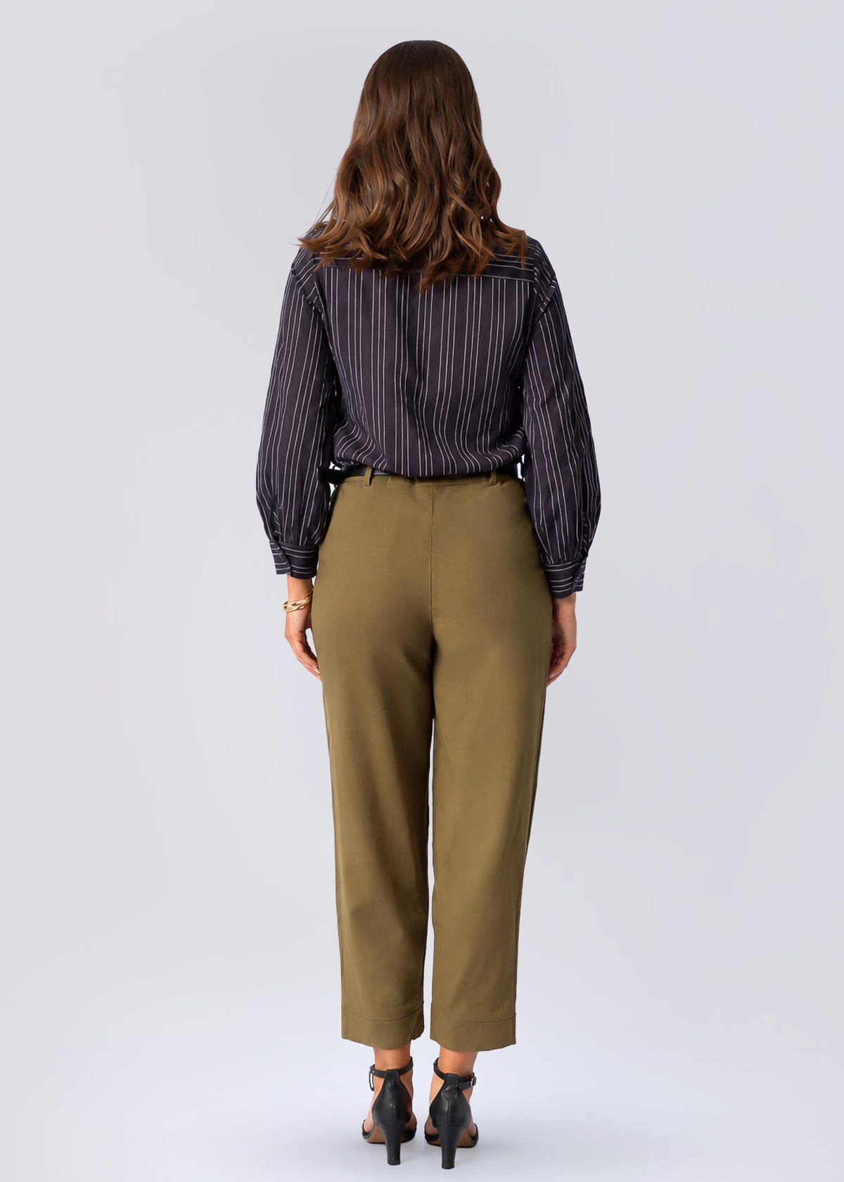 P021 | Bottom Pleated Linen Pant