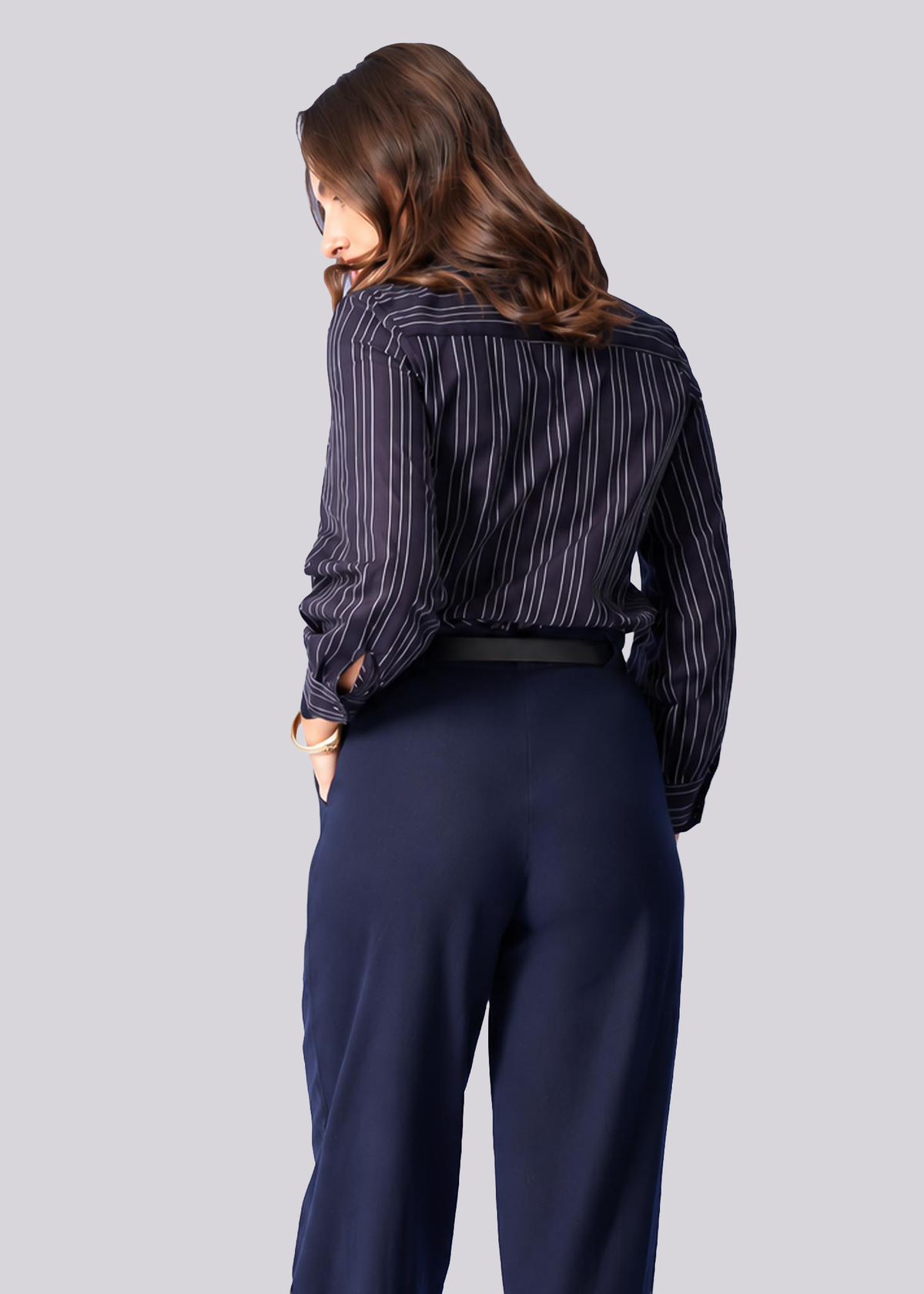 P021 | Bottom Pleated Linen Pant