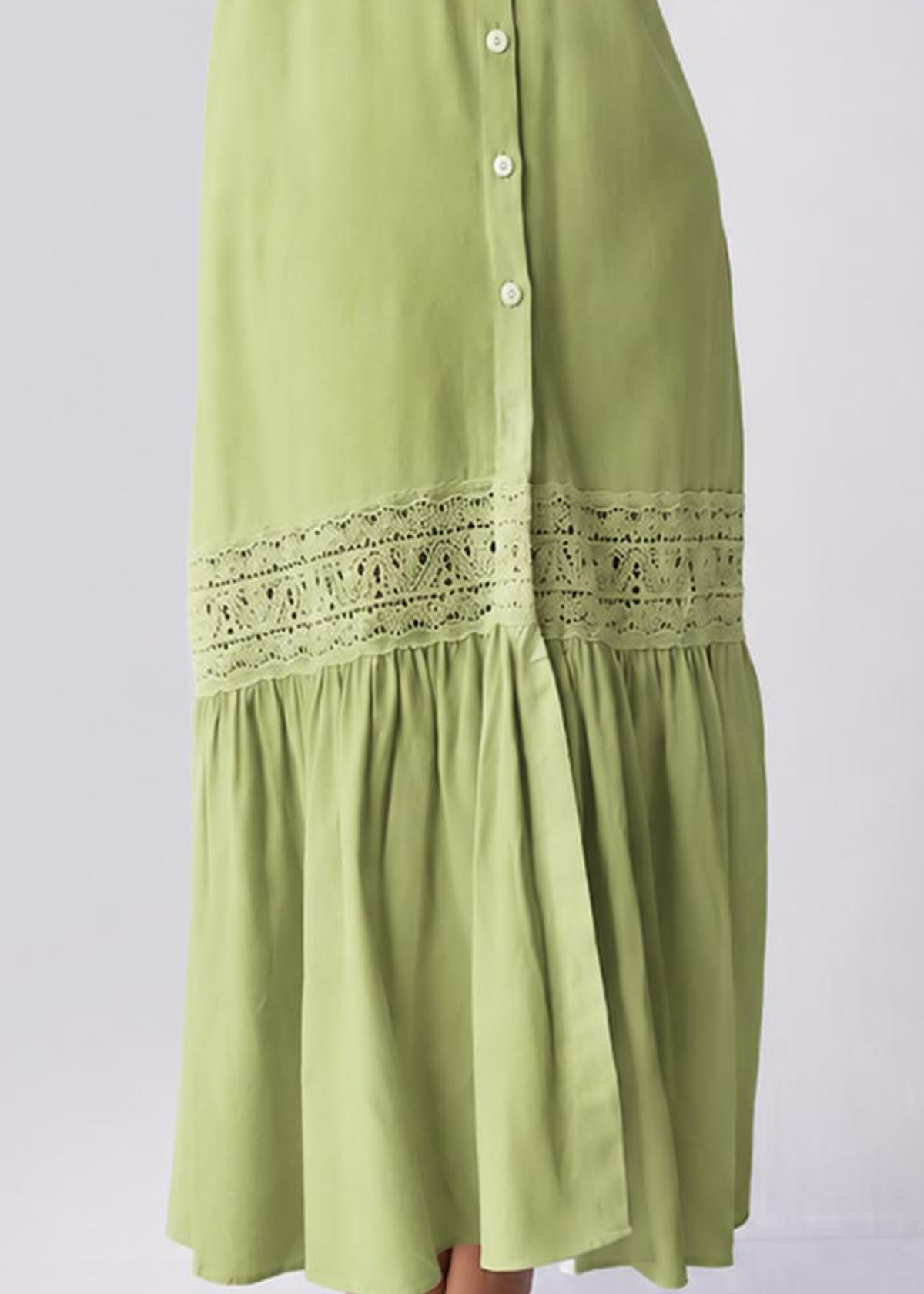 D088 | Frill Cap Sleeve Detailed Maxi