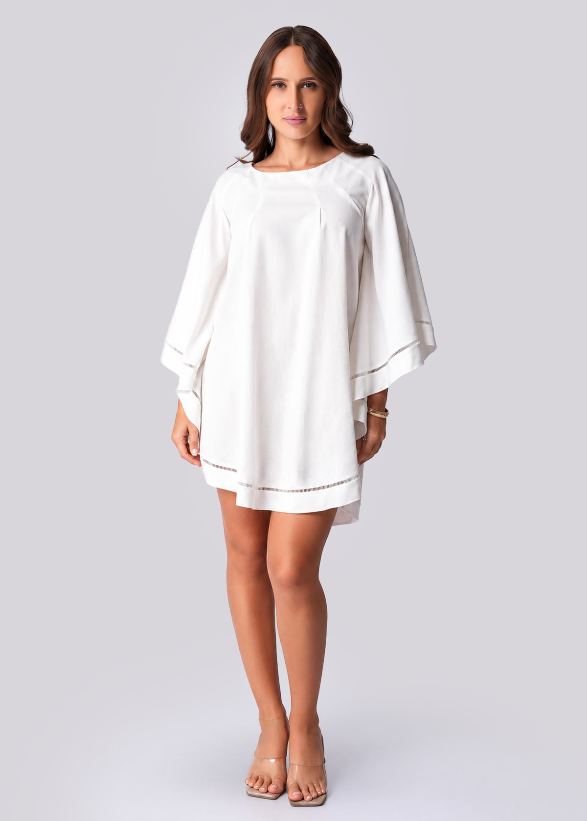 D032 | Lace Crescent Mini Dress