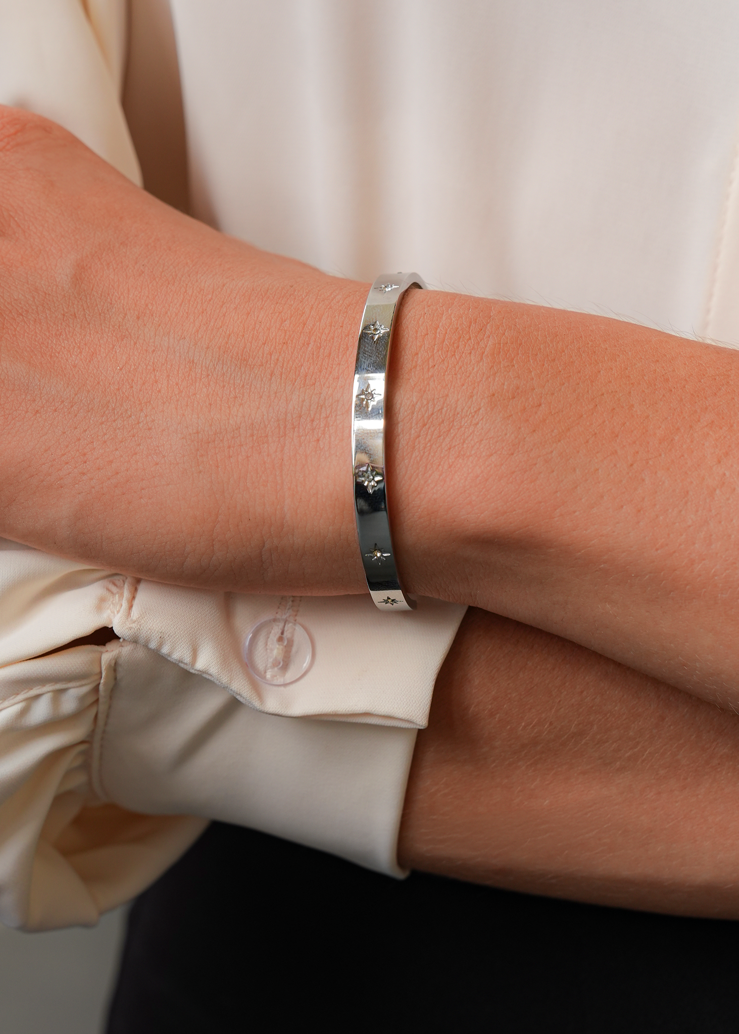 BC0019 | SS Cuff Bracelet | Silver