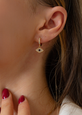 ER0023 | Evil Eye Aesthetic Earrings - Gold