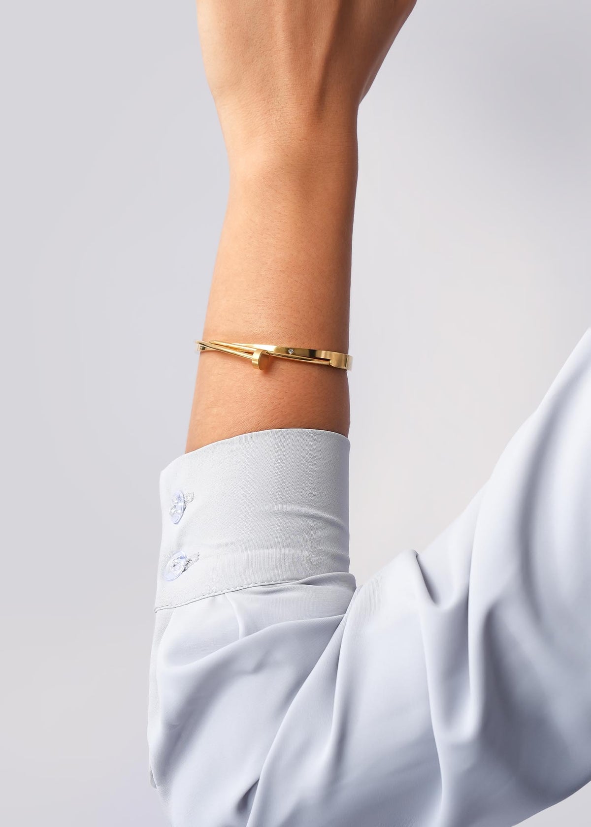 BC0134 | Angular Nail Twist Bracelet