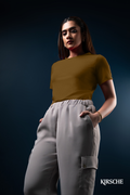T108 | Crew Neck Crop T-Shirt