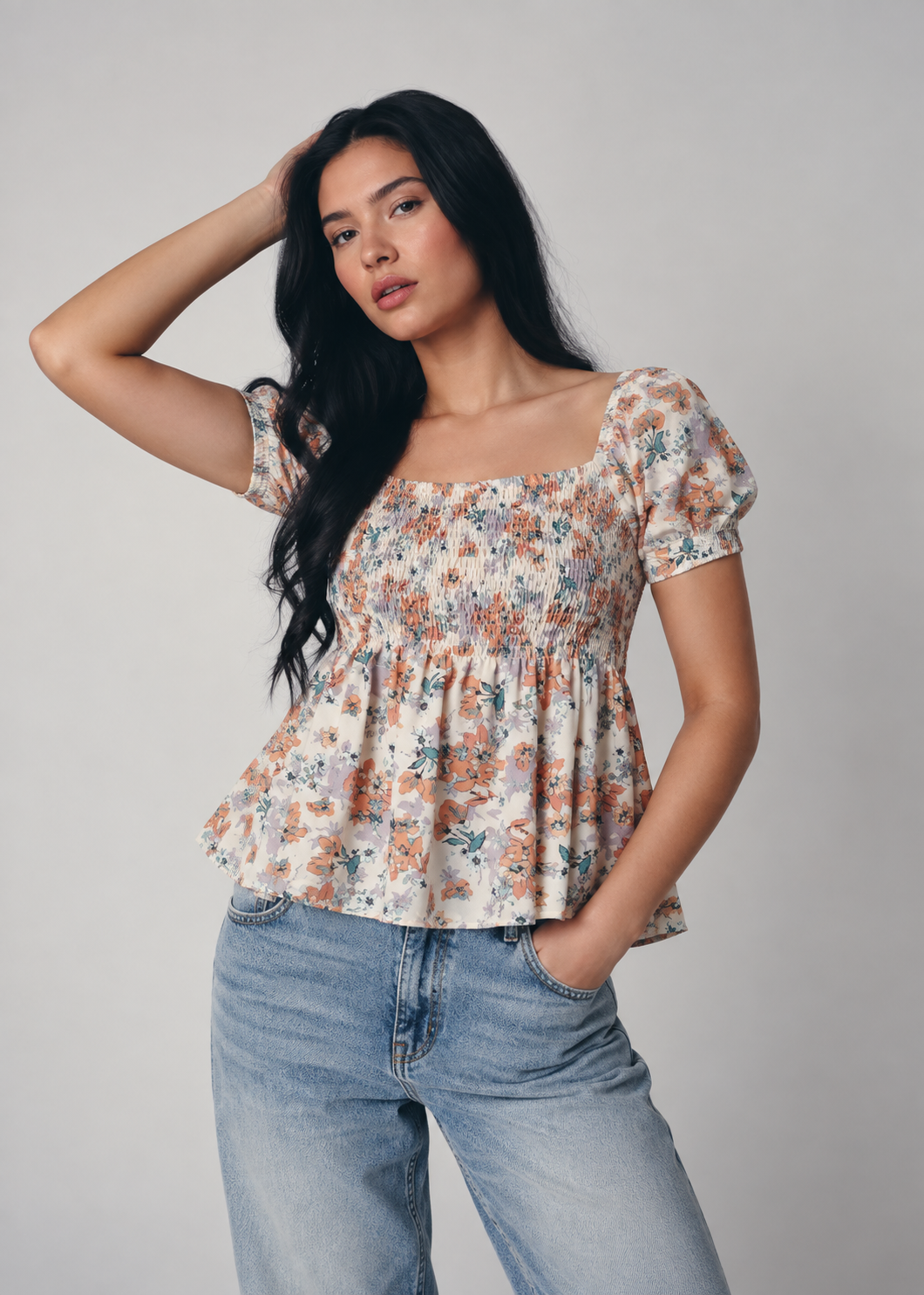 T145 | Selena Smock Top