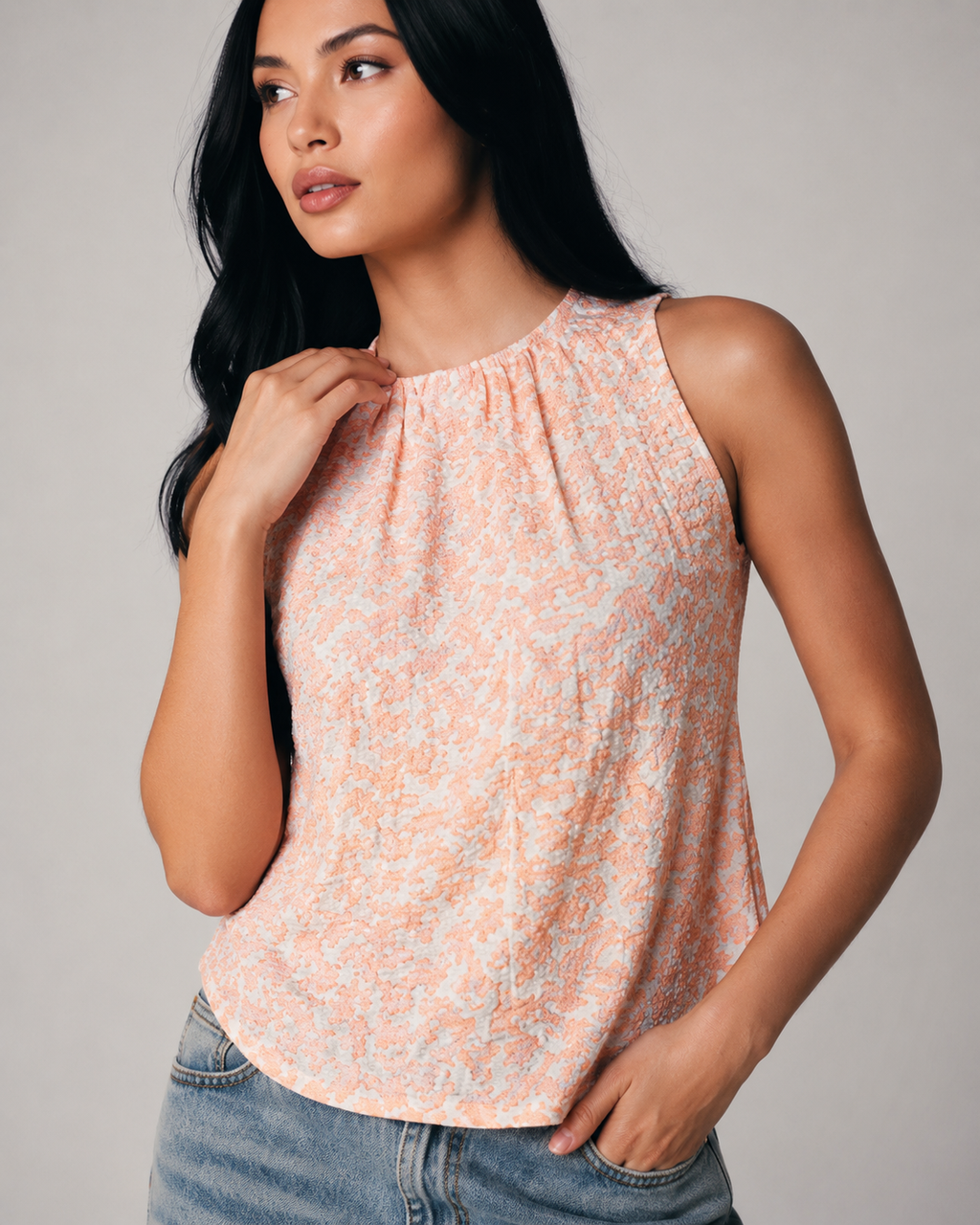 T182 | Floral Bib Top
